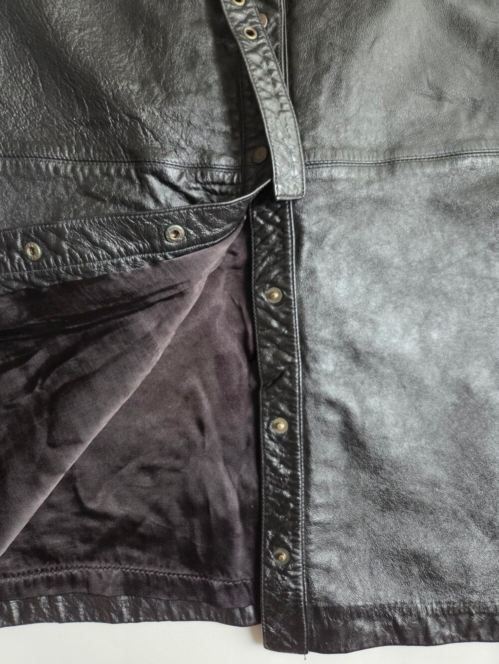 Vintage DKNY | Leather Utility Skirt - Picture 10 of 15